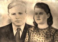 Дороховы Виктор Андреевич и Зинаида Алексеевна, г.Валдай, 1954 год
